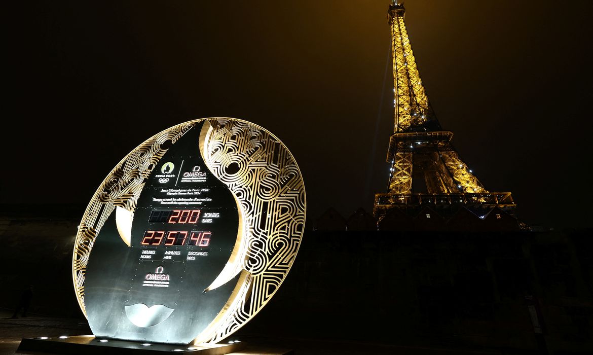 Contagem regressiva de 200 dias para Jogos de Paris
 7/1/2024  REUTERS/Stephanie Lecocq