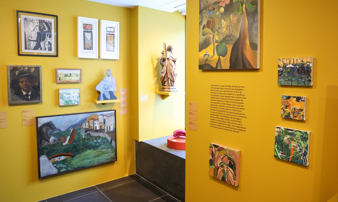 Rio de Janeiro (RJ), 10/04/2025 – Exposição Afro-brasilidade, uma homenagem a dois Valentins e a um Emanoel na FGV Arte, na zona sul do Rio de Janeiro. Foto: Tomaz Silva/Agência Brasil