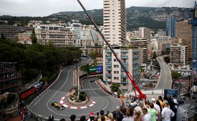 FILE PHOTO: Formula One F1 - Monaco Grand Prix - Circuit de Monaco, Monaco - May 24, 2024 General view of McLaren's Lando Norris during practice REUTERS/Benoit Tessier/File Photo