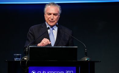 São Paulo - Cerimônia de Abertura da 19ª Edição do Futurecom. 
Discurso do Presidente da República, Michel Temer
( Marcos Corrêa/PR)