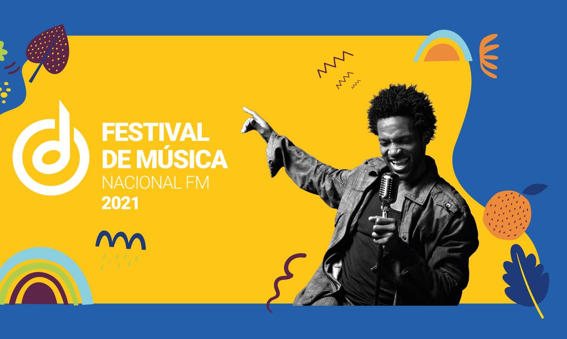 Peça de divulgação da edição de 2021 do Festival de Música Nacional FM