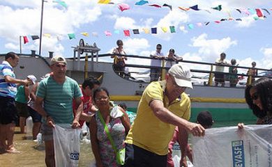 Espécies nativas de peixes são lançadas ao Rio São Francisco - Divulgação/Codevasf