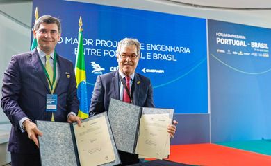 Lisboa, Portugal, 24.04.2023 - Brasil e Portugal firmam acordo para produção de aviões Super Tucano. Foto: Ricardo Stuckert/PR