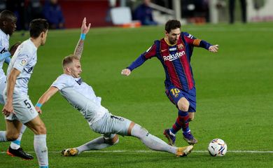 La Liga Santander - FC Barcelona v Valencia´-Messi iguala marca de 634 gols do Rei Pelé, em 19/12/2020
