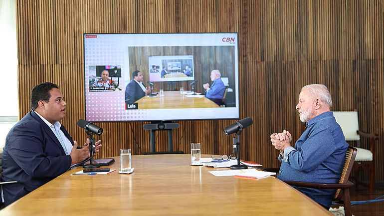 São Paulo (SP), 25.01.2024 - 30.01.2024 - Presidente da República, Luiz Inácio Lula da Silva, conversa com a Rádio CBN Recife Foto: Youtube/Ricardo Stuckert/PR