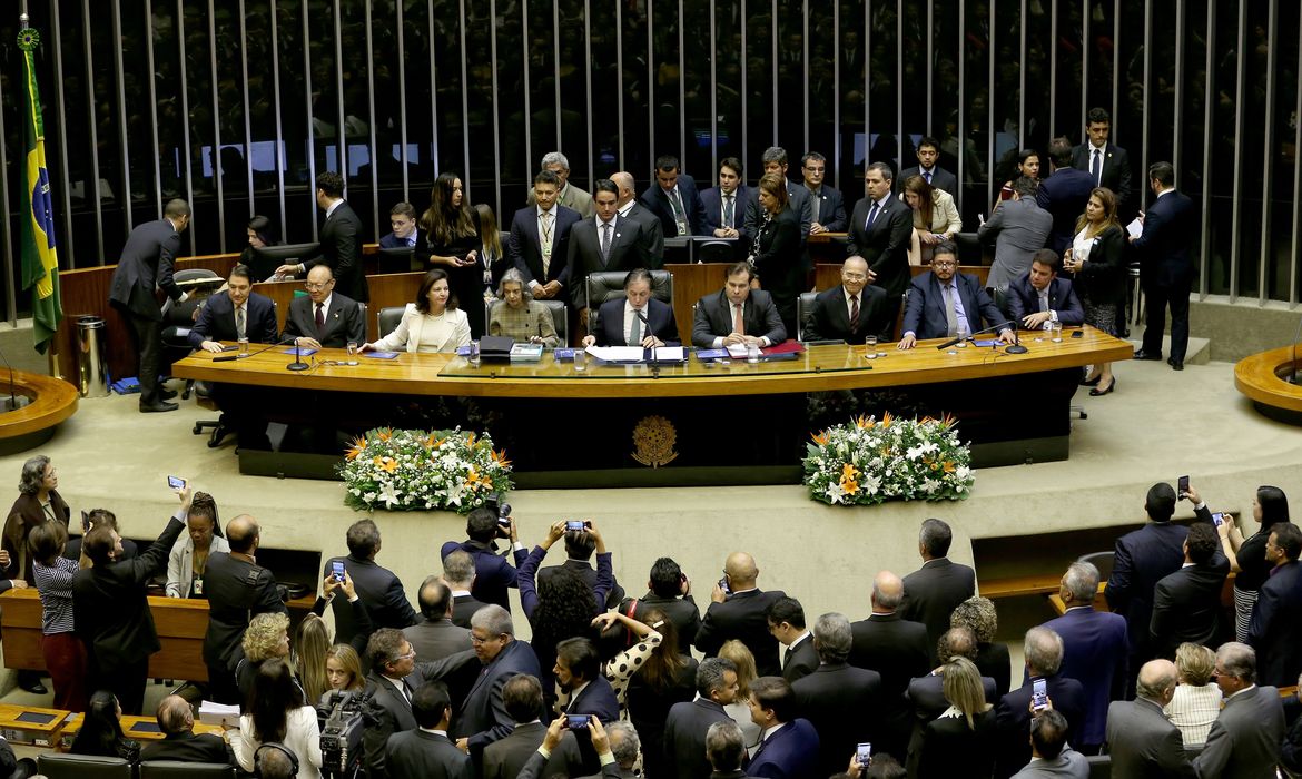 Brasília - Sessão solene no Congresso Nacional de abertura dos trabalhos do ano legislativo de 2018 (Wilson Dias/Agência Brasil)