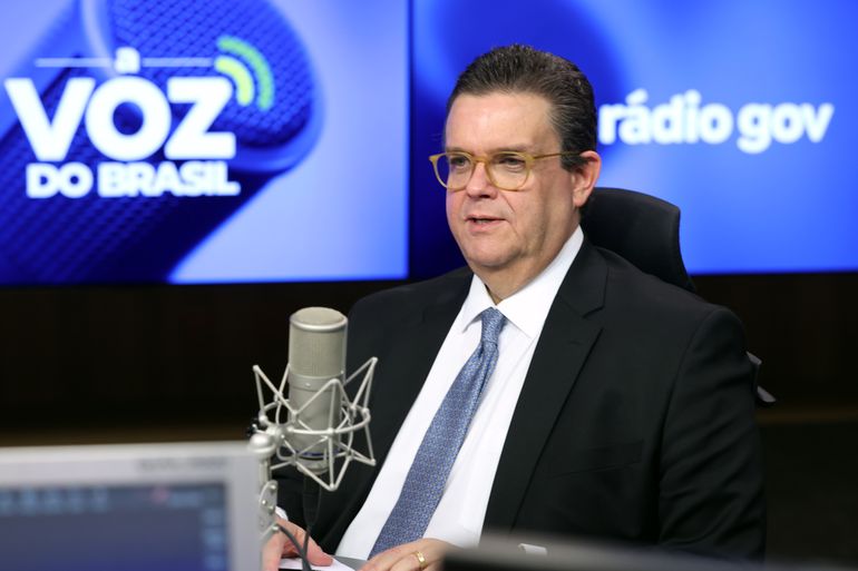 Brasília (DF), 12/05/2025 - Wolney Queiroz, ministro da Previdência Social, participa do programa A Voz do Brasil. Foto: Valter Campanato/Agência Brasil