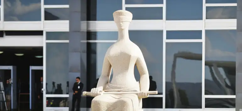 Brasília - Fachada STF -  Estátua da Justiça em frente ao Supremo Tribunal Federal STF (José Cruz/Agência Brasil)