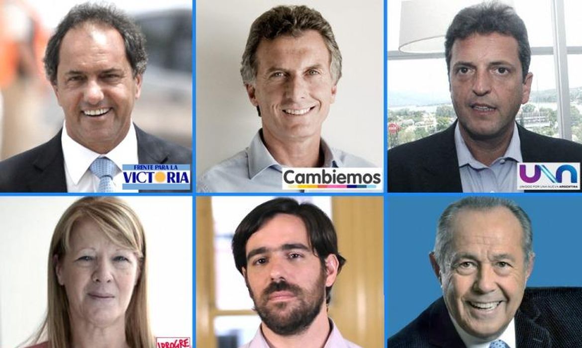 Candidatos à Presidência da Argentina (Direitos Reservados/Telam) 