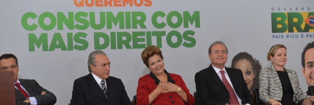 A presidenta Dilma esteve presente na cerimônia de anúncio de Medidas de Proteção ao Consumidor