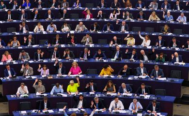 Membros do Parlamento Europeu 13/6/2023 - Foto: REUTERS/Yves Herman
