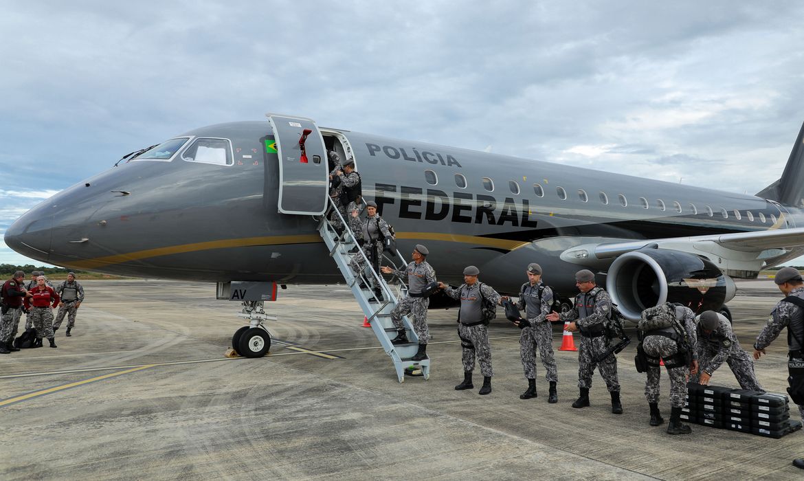 Natal (RN) , 17.03.2023 - Novas equipes da Força Nacional chegam ao Rio Grande do Norte. Foto: Tom Costa/MJSP 