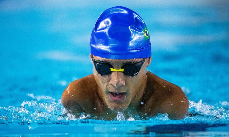 Samuel Oliveira - natação paralímpica - 31.03.22 - Primeira Fase Nacional de Natação Circuito Loterias Caixa, no CT Paralímpico, em São Paulo