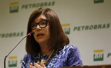Rio de Janeiro (RJ) 27/05/2024 – A presidente da Petrobras, Magda Chambriard, fala à imprensa sobre sua gestão da companhia. Foto: Fernando Frazão/Agência Brasil
