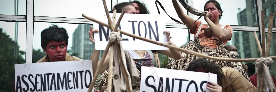 MST protesta em São Paulo contra a ameaça de despejo do assentamento Milton Santos