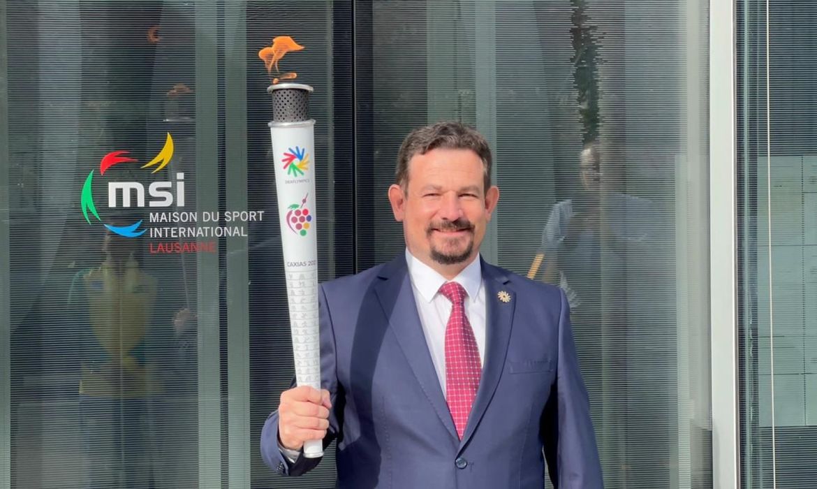 Cleberson portella direitosreservados Gustavo perazzolo, presidente, comitê internacional de esportes surdos
