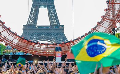Paris, França, 22.06.2023 – Presidente Lula discursa no evento “Power Our Planet”, em Paris. Foto: Ricardo Stuckert/PR