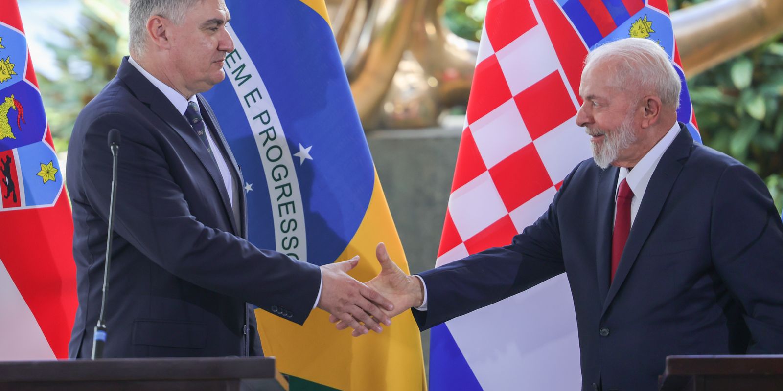 Lula recebe o presidente da Croácia