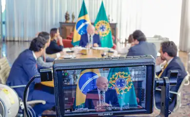 Brasília (DF), 22.07.2024 - Presidente da República, Luiz Inácio Lula da Silva, durante entrevista a correspondentes internacionais, no Palácio da Alvorada. Foto: Ricardo Stuckert/PR