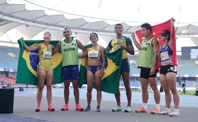  Nova Déli - 05/10/2025 - Brasil faz história e termina Mundial de Atletismo Paralímpico em 1º. Foto:  Cris Mattos/CPB