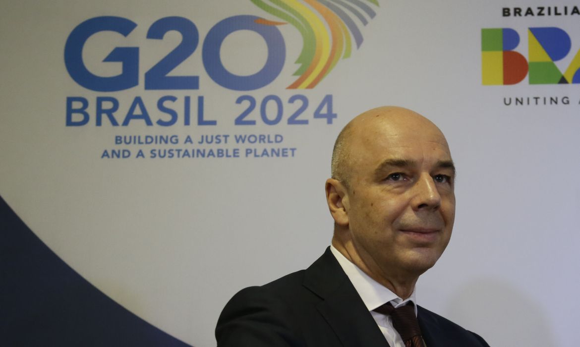 São Paulo (SP) 27/02/2024 - Anton Siluanov, Ministro das Financas da Russia que participou da Reunião de ministros de Finanças e Bancos Centrais no G20. Foto: Paulo Pinto/Agência Brasil