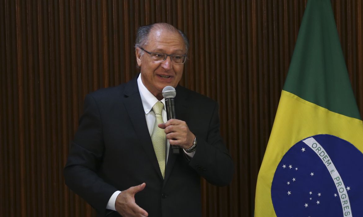 O vice-presidente, Geraldo Alckmin, participa da primeira reunião ministerial, no Palácio do Planalto
