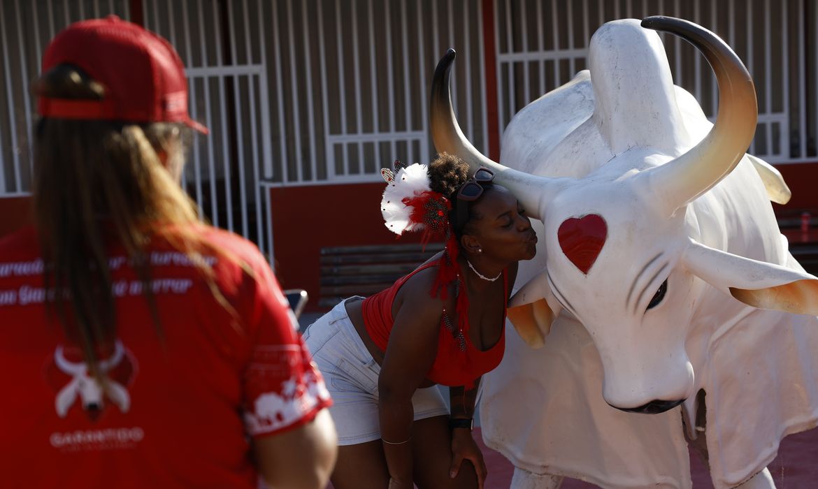 Parintins (AM), 29/06/2024 - Curral do Boi Garantido, a sede onde são produzidas as fantasias e os ensaios, em Parintins. Foto: Fernando Frazão/Agência Brasil
