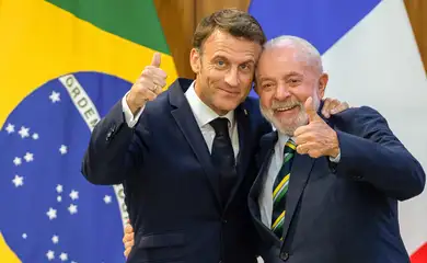 Brasília (DF) 28/03/2024 - O presidente da França, Emmanuel Macron, é recebido pelo presidnete Luiz Inácio lula da Silva, em cerimônia oficial no Palácio do Planalto.
Foto: Fabio Rodrigues- Pozzebom/Agência Brasil