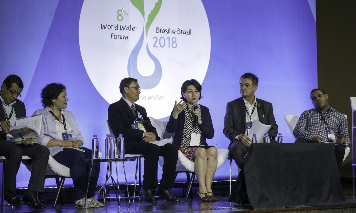 Brasília - Painel no Fórum Mundial da Água discute a revitalização da gestão de recursos hídricos (Fabio Rodrigues Pozzebom/Agência Brasil)