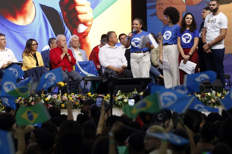 Bruno Peres/Agência Brasil Goiânia (GO), 17/07/2025 - Presidente da República, Luiz Inácio Lula da Silva, partipa do 60 CONUNE - Congresso da União Nacional dos Estudantes, realizado na UFG. Foto: Bruno Peres/Agência Brasil
