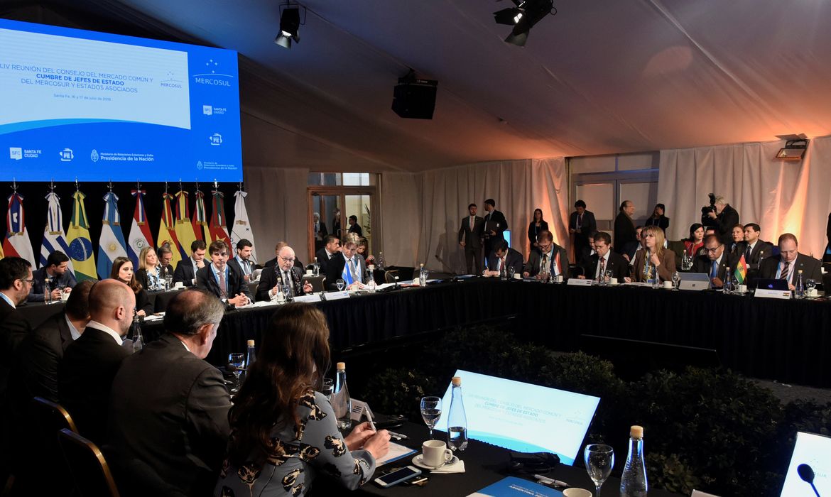 Mercosul, Reunião, Argentina. 
Argentine Foreign Ministry/Handout via REUTERS 