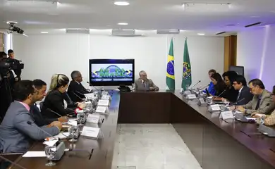 Brasília -  Presidente da República, Michel Temer, concede entrevista para Rádios Regionais (Marcos Correa/PR)