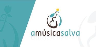 Logomarca do projeto "A música salva"