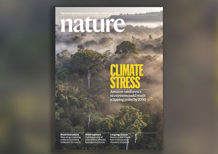 Capa da Revista Nature em Fevereiro de 2024. Foto: Reprodução/Nature