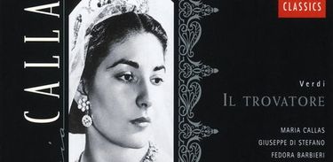 Capa do CD &quot;Il trovatore&quot;, de Verdi, com Maria Callas