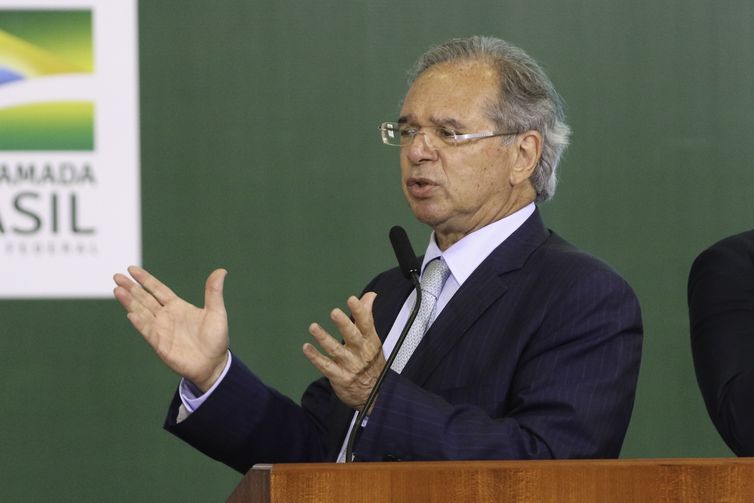 El ministro de Economía, Paulo Guedes, participa en el lanzamiento del programa de crecimiento verde del gobierno federal