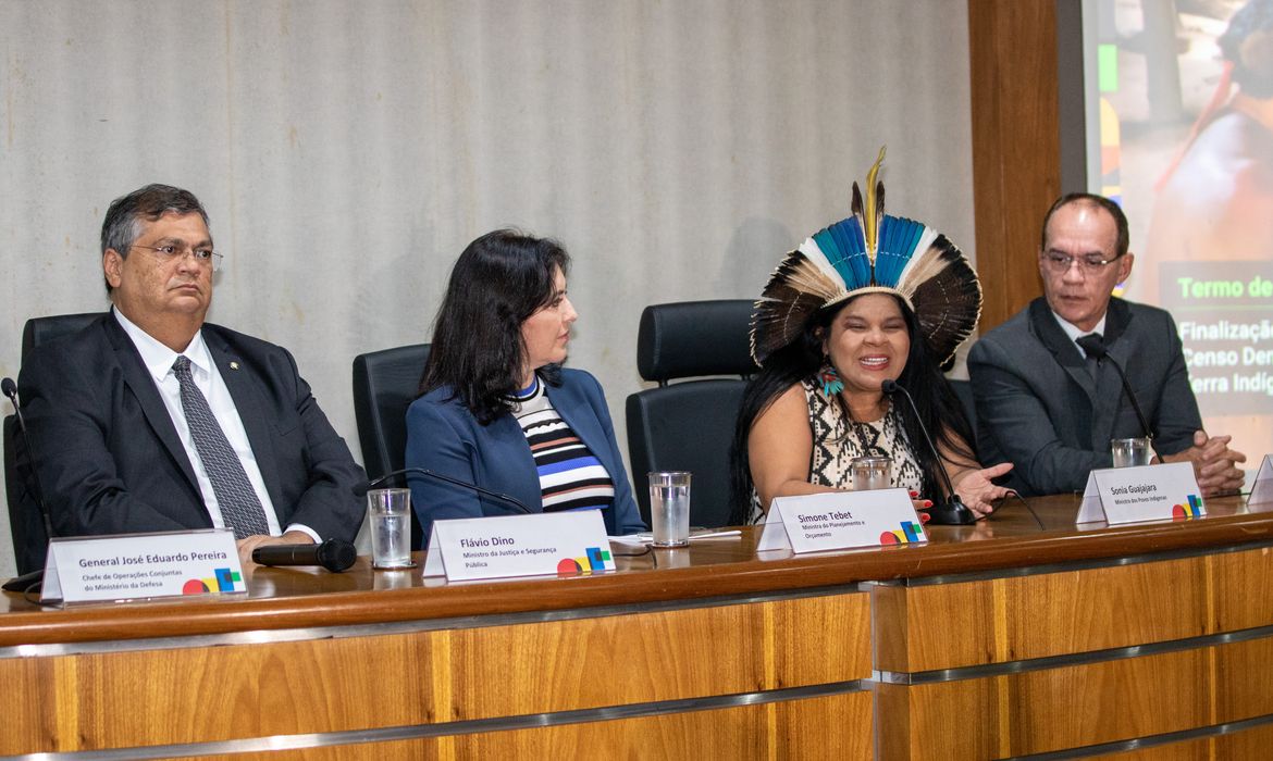 Brasília (DF) 02/03/2023 Assinatura de termo de cooperação interministerial para finalização do Censo Demográfico na Terra Yanomami.