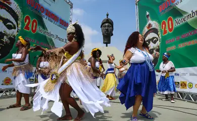 Rio de Janeiro (RJ), 20/11/2024 - Rio celebra dia Nacional da Consciência Negra no Monumento Zumbi dos Palmares, na região central da capital fluminense. Foto: Tomaz Silva/Agência Brasil