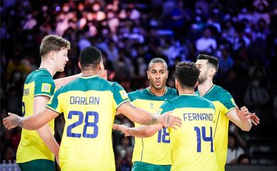 Brasil derrota a Alemanha, por 3 sets a 0, na fase classificatória da Liga das Nações de Vôlei masculino 2024