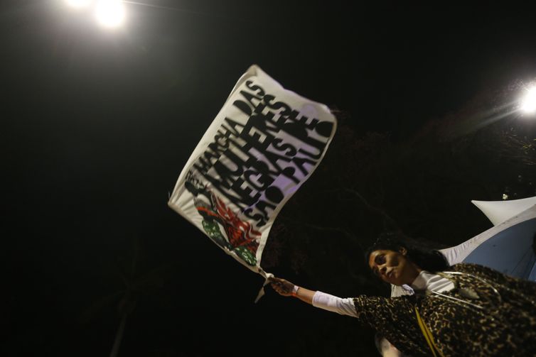 São Paulo SP 25/07/2024 9a Marcha das Mulheres Negras de São Paulo no centro da cidade. Foto: Paulo Pinto/Agência Brasil