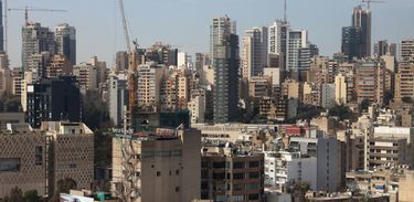 Ampla visão da cidade de Beirute