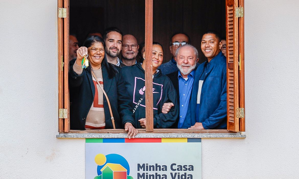 Viamão (RS), 30.06.2023 – En Viamão, Rio Grande do Sul, el presidente Lula entrega viviendas del programa Minha Casa, Minha Vida.  Foto: Ricardo Stuckert/PR