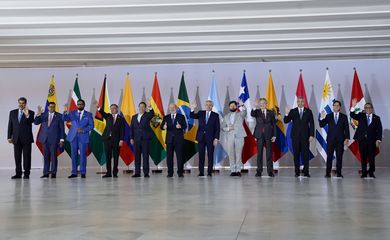 Brasília (DF) 30/05/2023  - Fotografia oficial dos Presidentes dos países da América do Sul. No palácio do Itamaraty. Foto Rafa Neddermeyer/ Agência Brasil