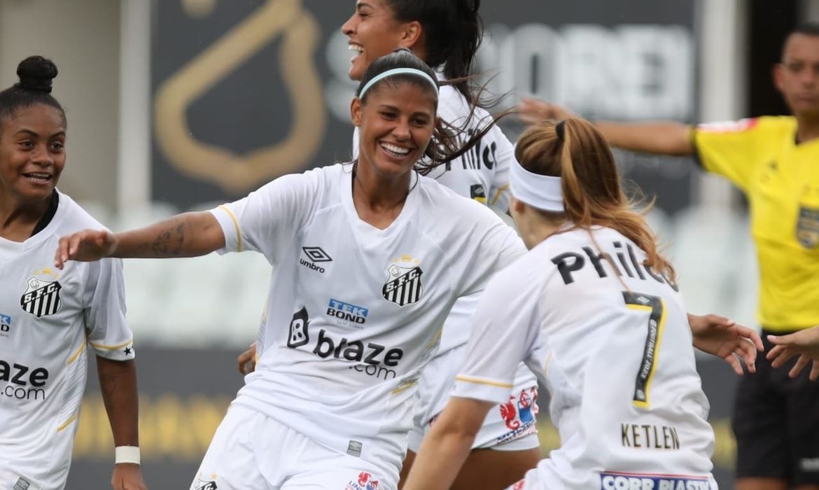 Santos vence Avai Kindermann por 4 a 0 - Brasileiro Feminino 2023 - em 16;04/2023