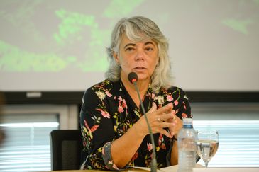 Rio de Janeiro (RJ), 10/04/2024 – A diretora do Departamento de Oceano e Gestão Costeira do Ministério do Meio Ambiente e Mudança do Clima (MMA), Ana Paula Prates durante lançamento da chamada pública BNDES Corais, na sede do banco, no centro da capital fluminense. Foto: Tomaz Silva/Agência Brasil