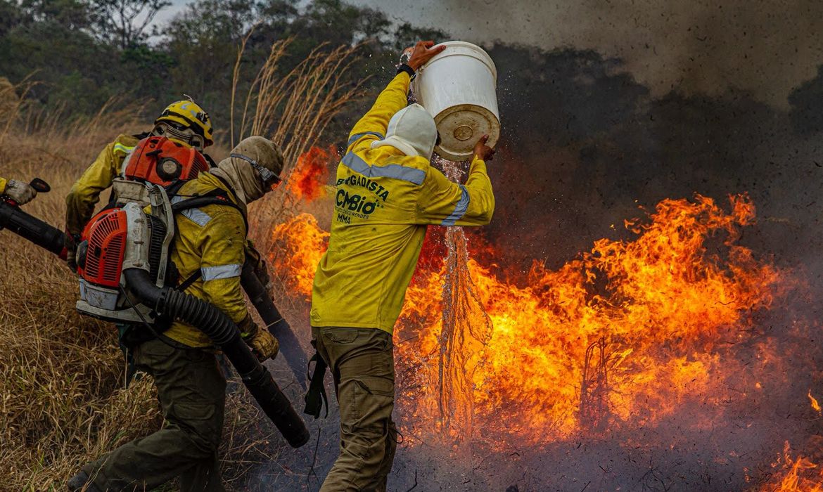 Cavalcante (GO), 13/10/2025 - Incêndio florestal na Chapada dos Veadeiros. Foto: ICMBio/Divulgação