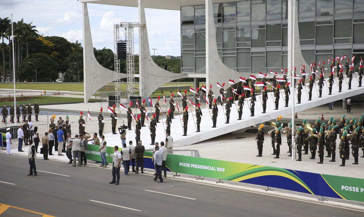 Último ensaio para a posse do presidente eleito, Jair Bolsonaro.