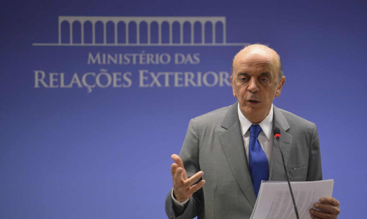 Brasília - Ministro das Relações Exteriores do Brasil, José Serra, fala sobre a vitória de Donald Trump nos Estados Unidos (Marcello Casal Jr/Agência Brasil)