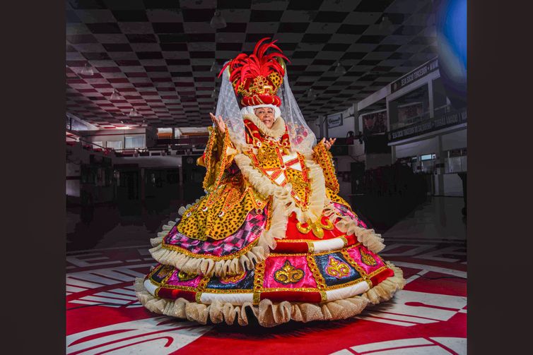 Rio de Janeiro (RJ), 03/02/2026 – Fantasia da ala de baianas do Salgueiro para carnaval de 2026
Fotos: Ygor Gusmão/GRES Acadêmicos do Salgueiro