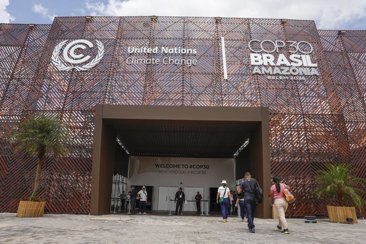 Belém (PA), 07/11/2025 - Pavilhões da COP30.
Foto: Tânia Rêgo/Agência Brasil